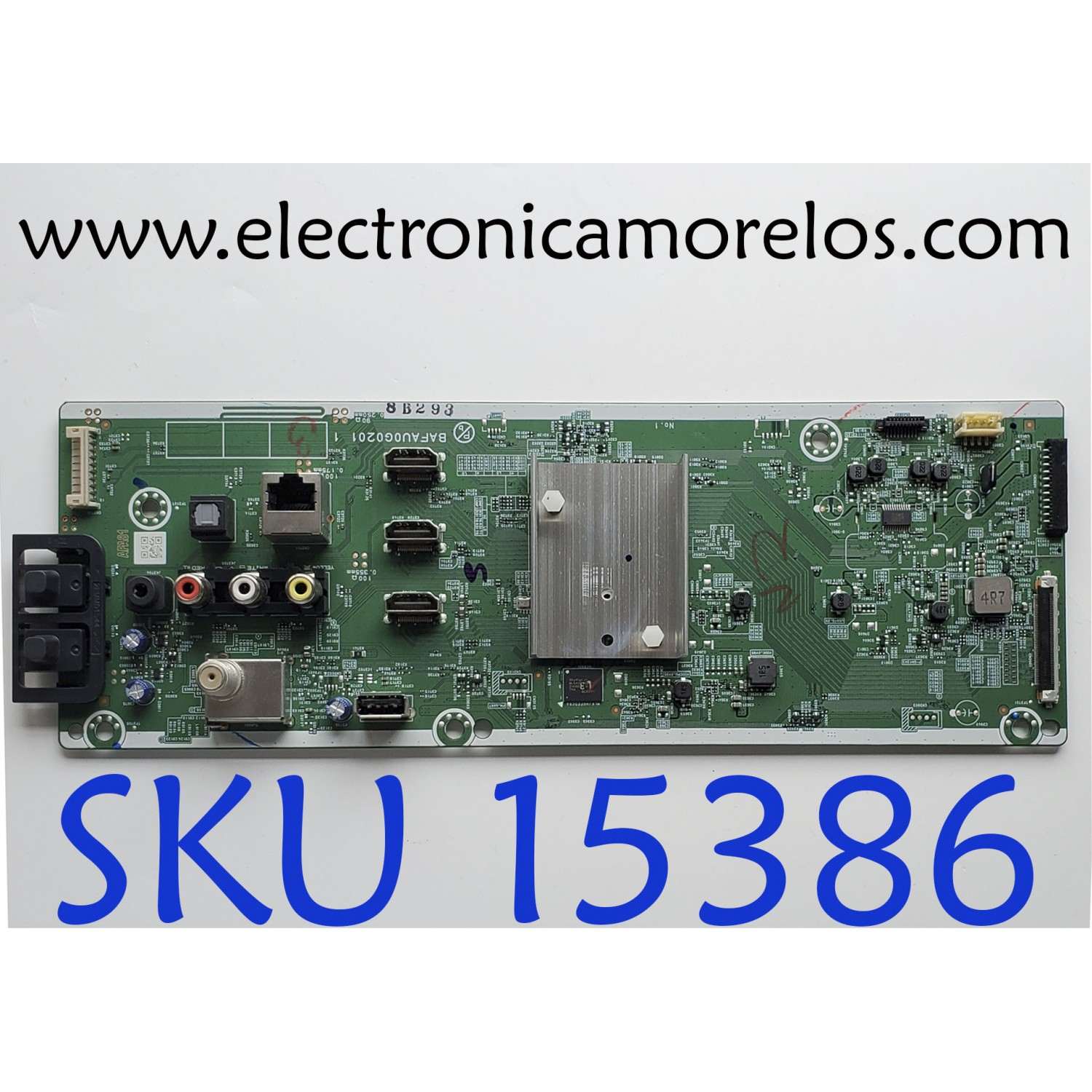 MAIN PARA SMART TV PHILIPS ROKU•4K•UHD / NUMERO DE PARTE AFA81011 / BAFAU0G0201 1 / AFA81UT-65UB / PANEL UCF81XT / DISPLAY HV650QUB-F70 / MODELO 65PUL6553/F7